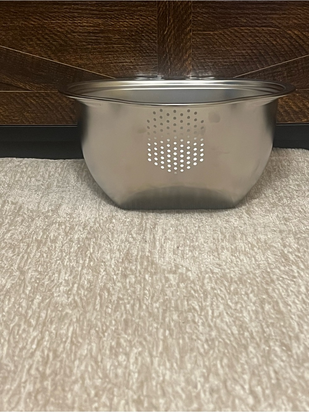 Stainless Steel Colander Bowl - Silver
